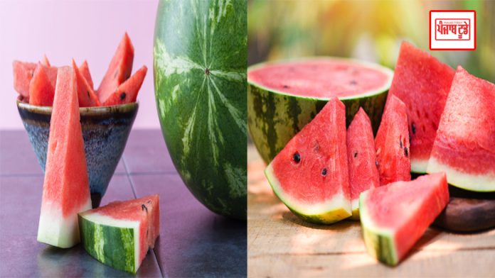 Don't make the mistake of eating watermelon in the refrigerator, you may get sick.
