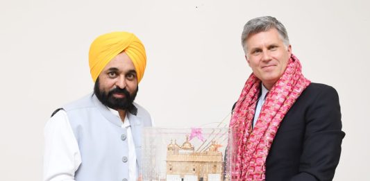 Punjab Chief Minister Bhagwant Mann today called on the High Commissioner of Canada